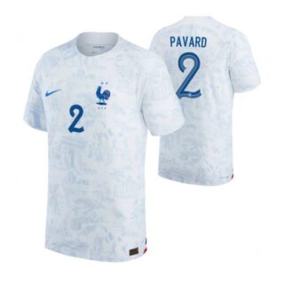 Youth Benjamin Pavard France National Team White Away 2022-23 Jersey