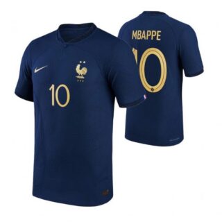 Youth Kylian Mbappe France National Team Navy Home 2022-23 Jersey