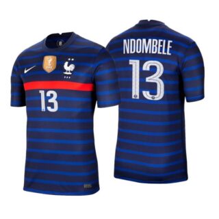 Men's Tanguy Ndombele France National Blue Home Jersey