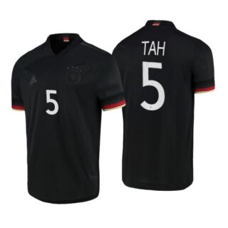 Men's Jonathan Tah Germany National Black Away Jersey