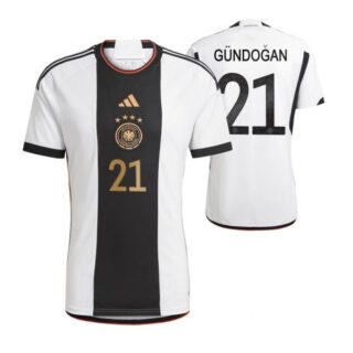 Men's Ilkay Gundogan Germany National Team White Home Soccer Jersey 2022-23