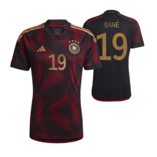 Men's Leroy Sane Germany National Team Black Away Soccer Jersey 2022-23