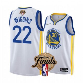 Men's Golden State Warriors Andrew Wiggins 2022 NBA Finals Stitched Jersey - White Association
