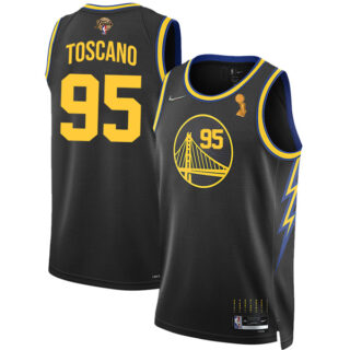 Men's Golden State Warriors Juan Toscano-Anderson 2022 NBA Champions Stitched Jersey Black