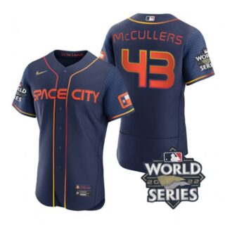 Men's Lance Mccullers Houston Astros 2022 World Series Space City Connect Jersey Navy