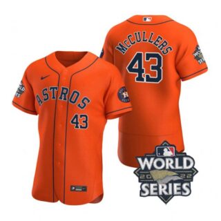 Men's Lance Mccullers Houston Astros 2022 World Series Stitched Jersey Orange