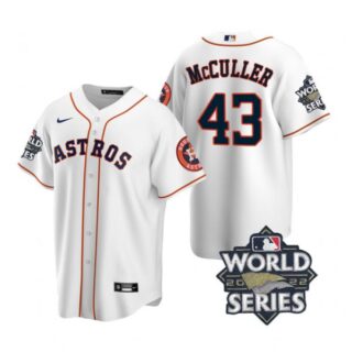Youth Houston Astros Lance Mccullers 2022 World Series White Home Stitched Jersey