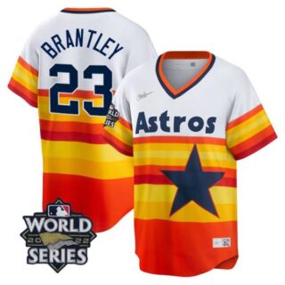 Youth Houston Astros Michael Brantley 2022 World Series Rainbow Stitched Jersey