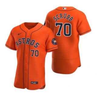 Men's Andre Scrubb Houston Astros Flex Base Jersey Orange