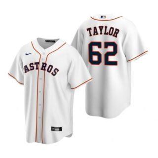 Men's Blake Taylor Houston Astros Cool Base Jersey White