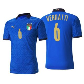 Men's Marco Verratti Italy National Blue Home Jersey