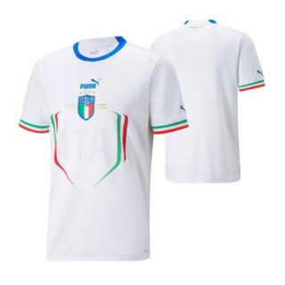 Youth Blank Italy National Team White Away Soccer Jersey 2022-23