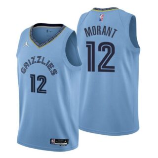 Men's Memphis Grizzlies Ja Morant 75th Anniversary Diamond Jersey - Blue