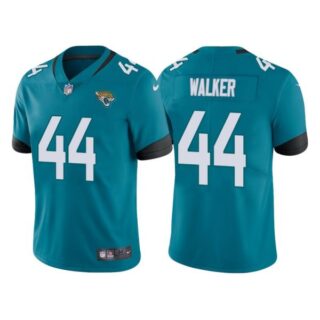 Men's Jacksonville Jaguars Travon Walker 2022 NFL Draft Stitched Jersey Teal