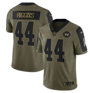 Men's #44 John Riggins Washington Football Team Olive 2021 Salute To Service Limited Jersey