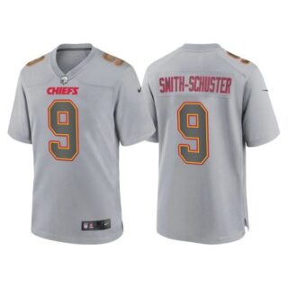 Youth Kansas City Chiefs Juju Smith Schuster Gray Atmosphere Fashion Stitched Jersey