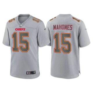 Youth Kansas City Chiefs Patrick Mahomes Gray Atmosphere Fashion Stitched Jersey