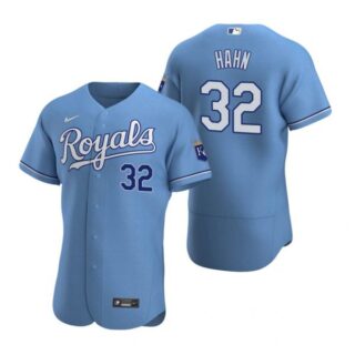 Men's Jesse Hahn Kansas City Royals Flex Base Jersey Light Blue