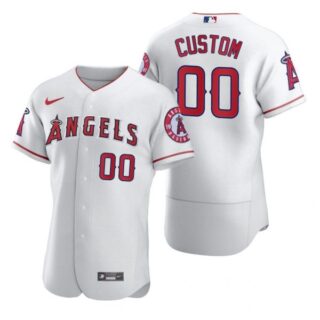 Men's Custom Los Angeles Angels Flex Base Jersey White