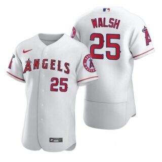 Men's Jared Walsh Los Angeles Angels Flex Base Jersey White
