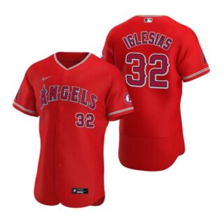 Men's Jose Iglesias Los Angeles Angels Flex Base Jersey Red