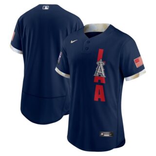 Men's - Flex Base Los Angeles Angels 2021 MLB All-Star Navy Jersey Worn In-Game - Stitched