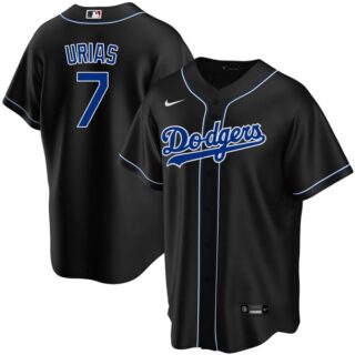 Youth Julio Ur??as Los Angeles Dodgers Black Fashion Jersey Stitched