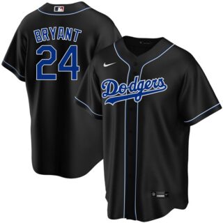 Youth Kobe Bryant Los Angeles Dodgers Black Fashion Jersey Stitched