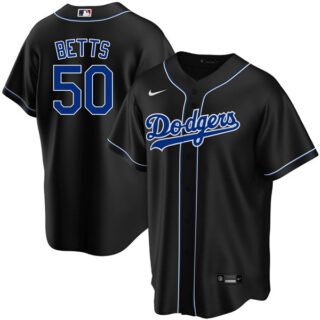 Youth Mookie Betts Los Angeles Dodgers Black Fashion Jersey Stitched