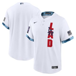 Youth Los Angeles Dodgers 2021 MLB All-Star White Jersey Worn In-Game - Stitched