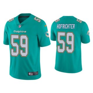 Men's Sterling Hofrichter Miami Dolphins Vapor Limited Stitched Jersey Aqua