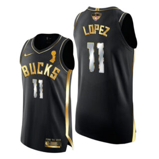 Youth Brook Lopez Milwaukee Bucks 2021 NBA Finals Champions Jersey