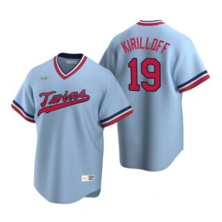 Men's Alex Kirilloff Minnesota Twins Cool Base Jersey Light Blue Cooperstown