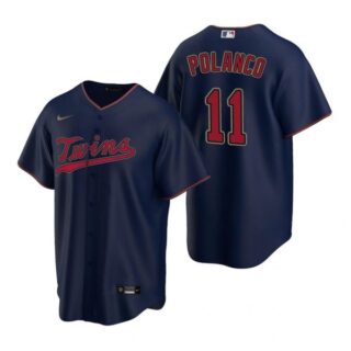Men's Jorge Polanco Minnesota Twins Cool Base Jersey Navy