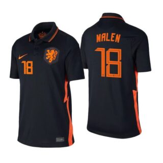 Men's Donyell Malen Netherlands National Black Away Jersey