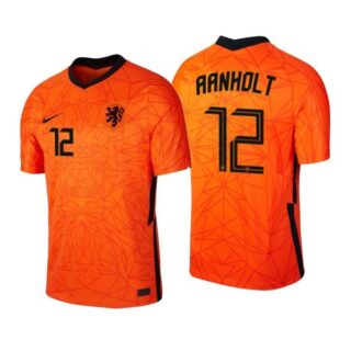 Men's Patrick Van Aanholt Netherlands National Orange Home Jersey