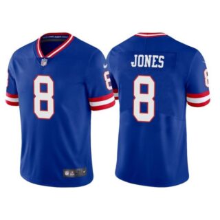Men's New York Giants Daniel Jones Royal Classic Vapor Limited Stitched Jersey