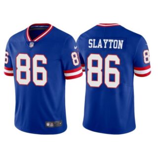 Men's New York Giants Darius Slayton Royal Classic Vapor Limited Stitched Jersey