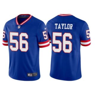 Men's New York Giants Lawrence Taylor Royal Classic Vapor Limited Stitched Jersey