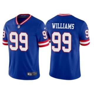 Men's New York Giants Leonard Williams Royal Classic Vapor Limited Stitched Jersey