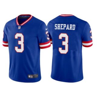 Men's New York Giants Sterling Shepard Royal Classic Vapor Limited Stitched Jersey