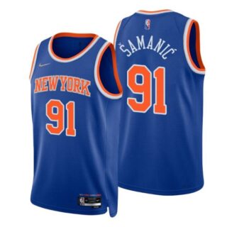 Men's Luka Samanic New York Knicks 75th Anniversary Diamond Jersey