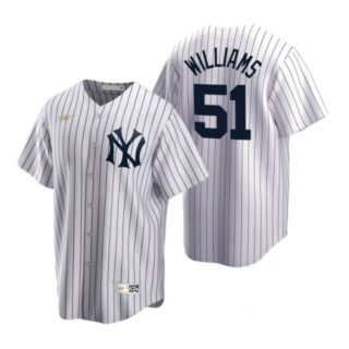 Men's Bernie Williams New York Yankees Cool Base Jersey White