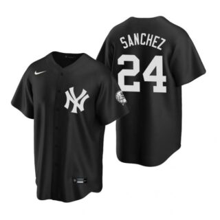 Men's Gary Sanchez New York Yankees Cool Base Jersey Black