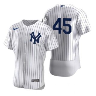 Men's Gerrit Cole New York Yankees Flex Base Jersey White
