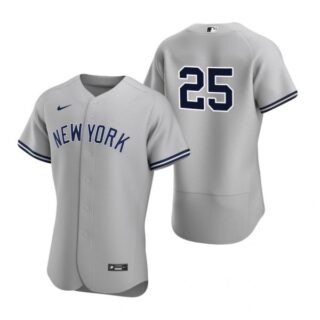 Men's Gleyber Torres New York Yankees Flex Base Jersey Gray
