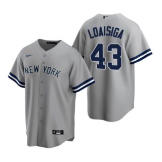 Men's Jonathan Loaisiga New York Yankees Cool Base Jersey Gray