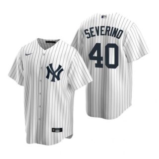Men's Luis Severino New York Yankees Cool Base Jersey White