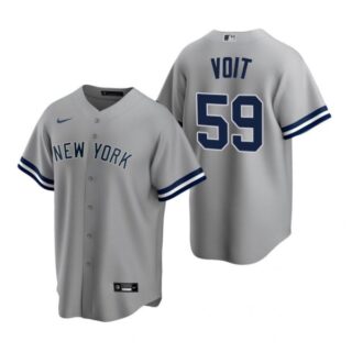 Men's Luke Voit New York Yankees Cool Base Jersey Gray