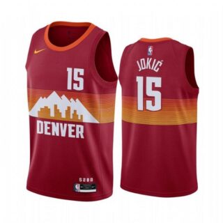 Men's Nikola Joki? Denver Nuggets Basketball Jersey Orange
